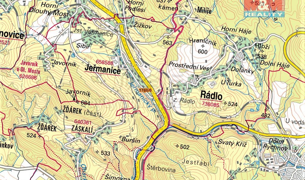 Prodej louky 3 170 m², Jeřmanice – náhled fotky 2