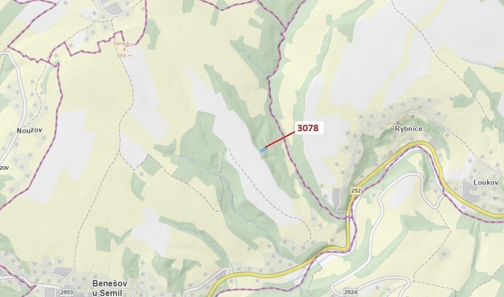 Dražba lesa, 1110 m², Semily, Benešov u Semil