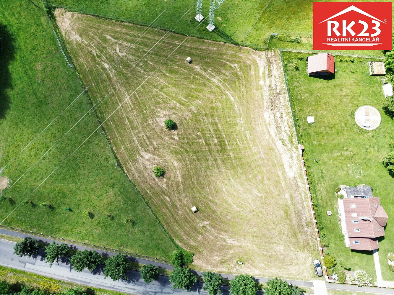 Prodej stavebního pozemku 4 038 m² – pohled 2