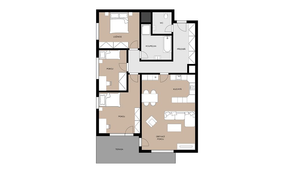 Prodej bytu 4+kk 104 m², Praha – náhled fotky 3