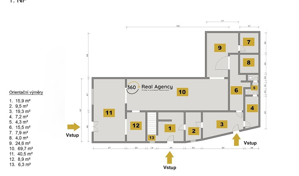 Prodej obchodních prostor 390 m², Kamenice nad Lipou – náhled fotky 12