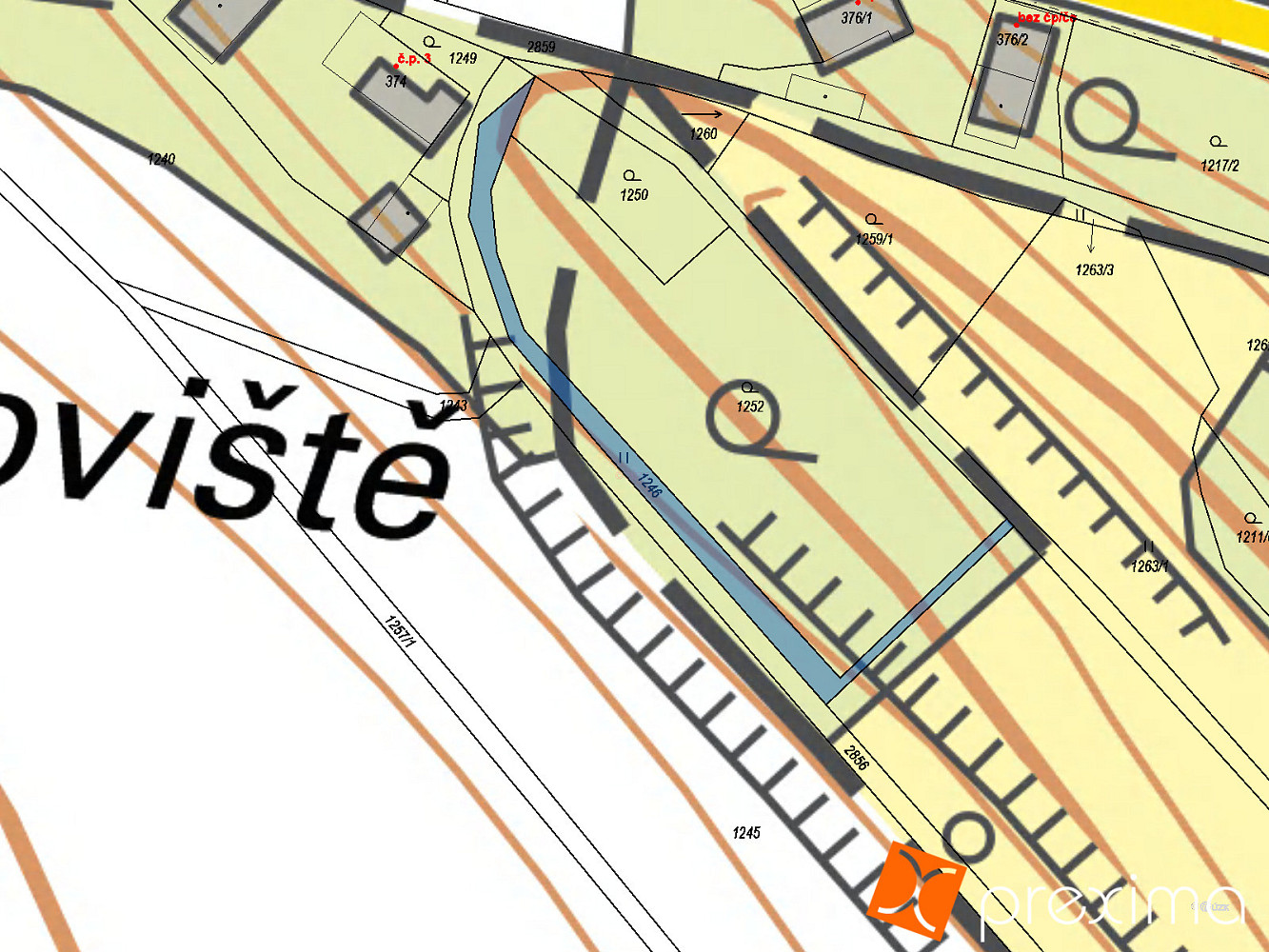 Prodej pozemku 270 m² – fotografie 3