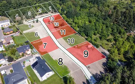 Prodej stavebního pozemku 1 063 m², Kolín