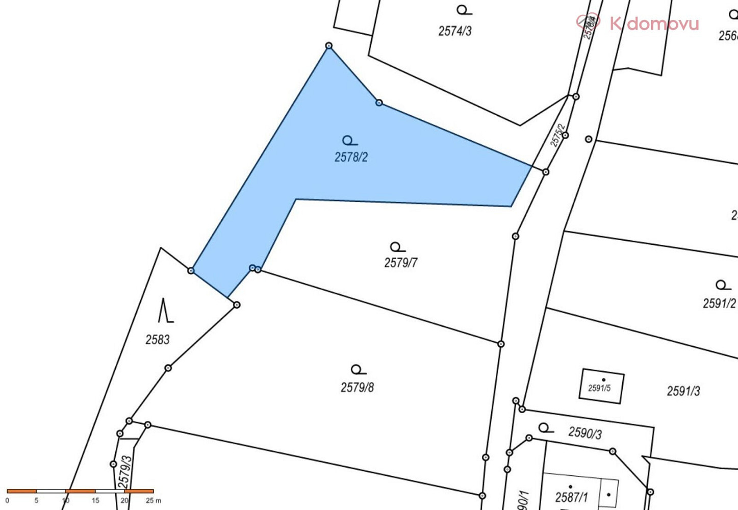 Prodej stavebního pozemku 849 m² – fotografie 4