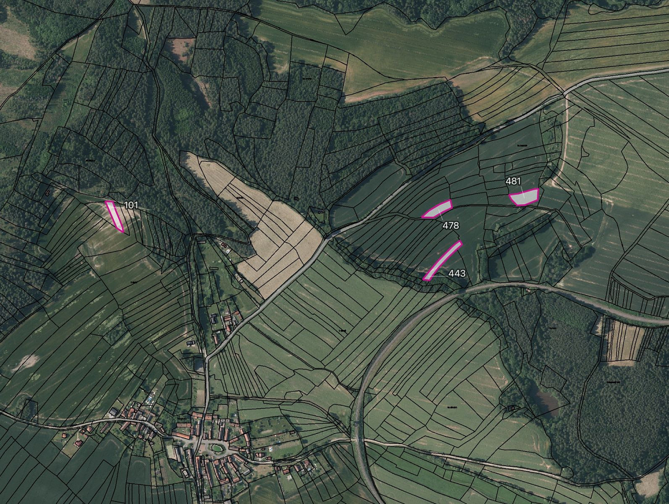 Prodej pole 6 117 m²