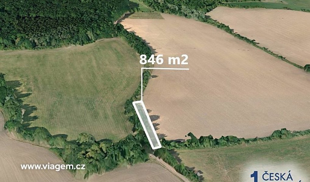 Prodej pole 634 m², Dětenice – náhled fotky 2