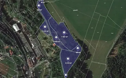 Prodej lesa 21 530 m², Stružinec, okres Semily