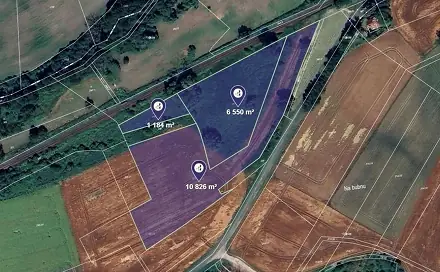 Prodej pole 9 280 m², Kropáčova Vrutice, okres Mladá Boleslav