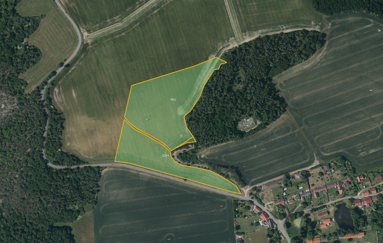 Prodej pole 54 577 m²