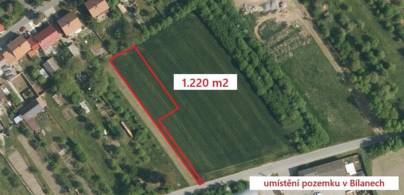 Prodej stavebního pozemku 1 220 m²