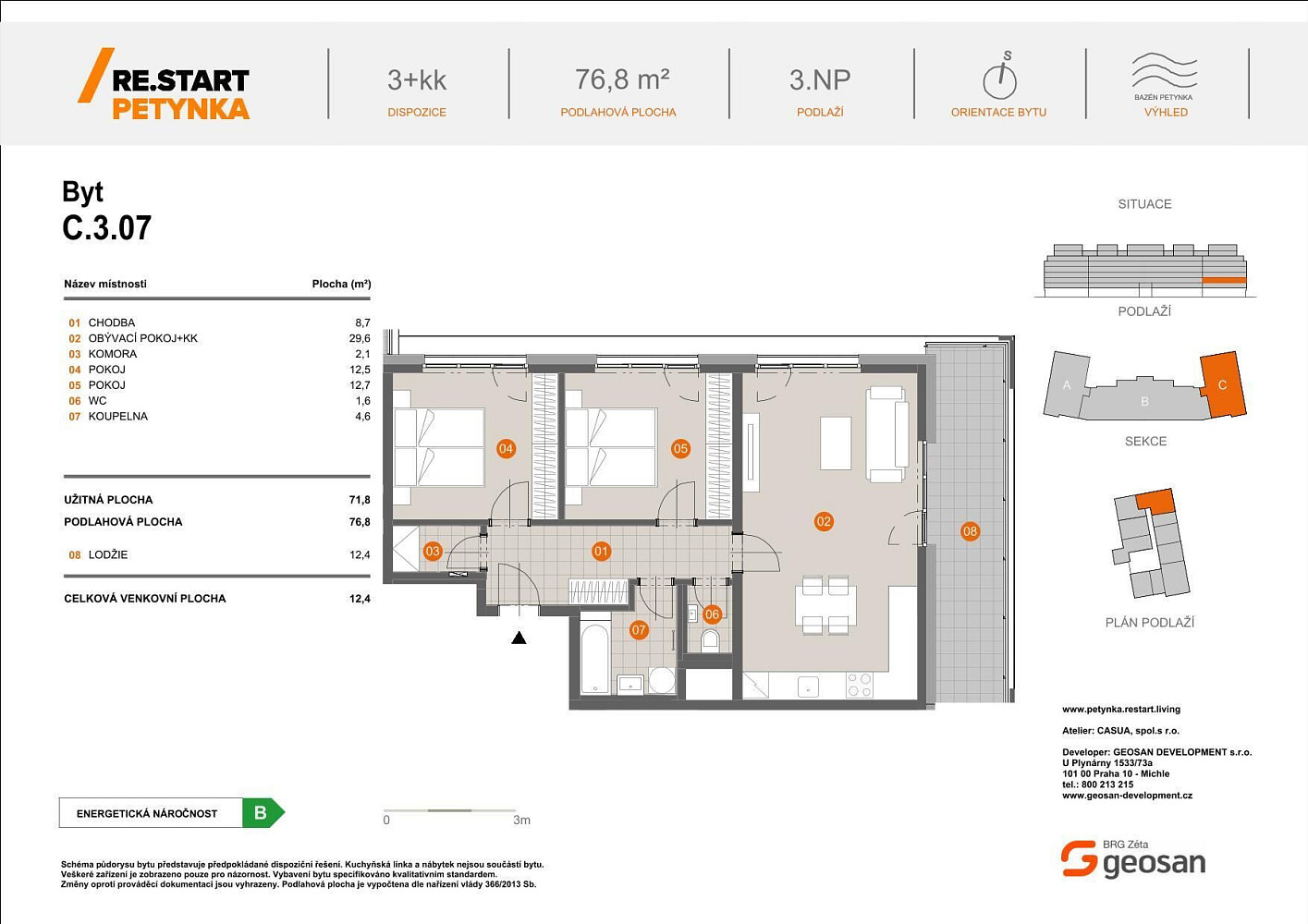 Prodej bytu 3+kk 77 m² – fotografie 2