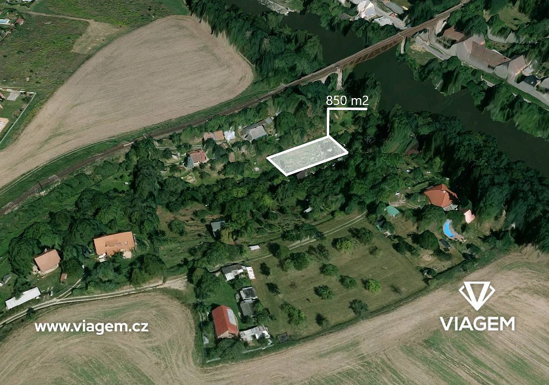 Prodej zahrady 850 m² – fotografie 3
