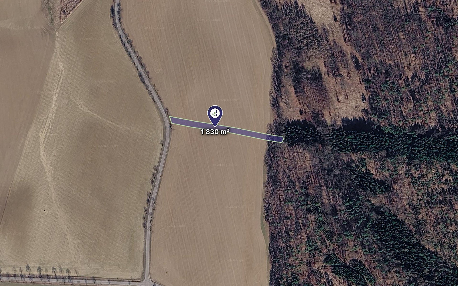 Prodej pole 1 830 m²