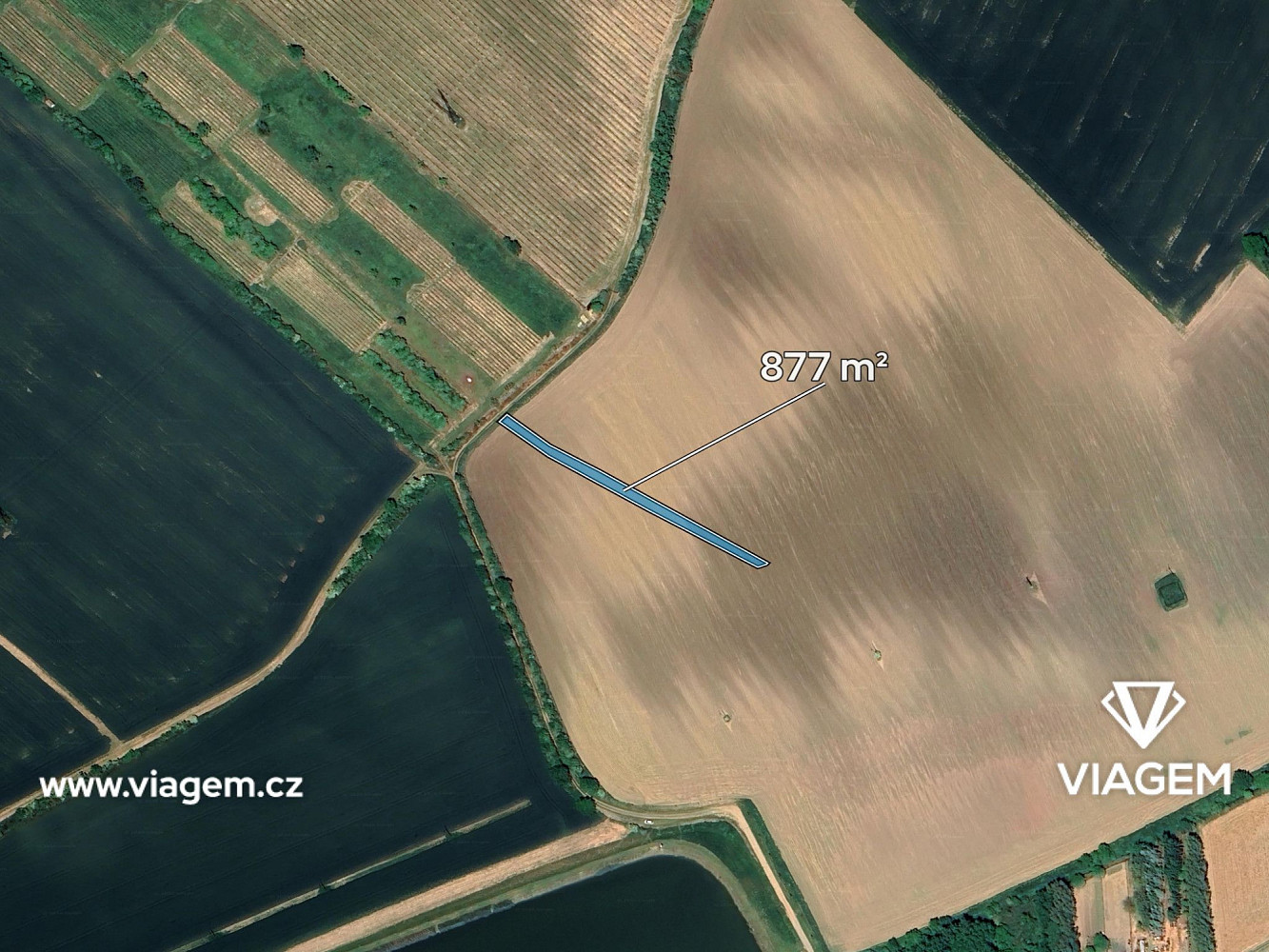 Prodej pole 877 m² – fotografie 2