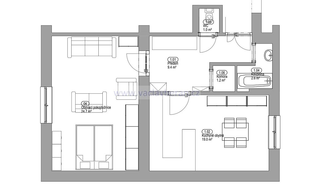 Prodej bytu 2+kk 58 m², Česká Třebová – náhled fotky 4