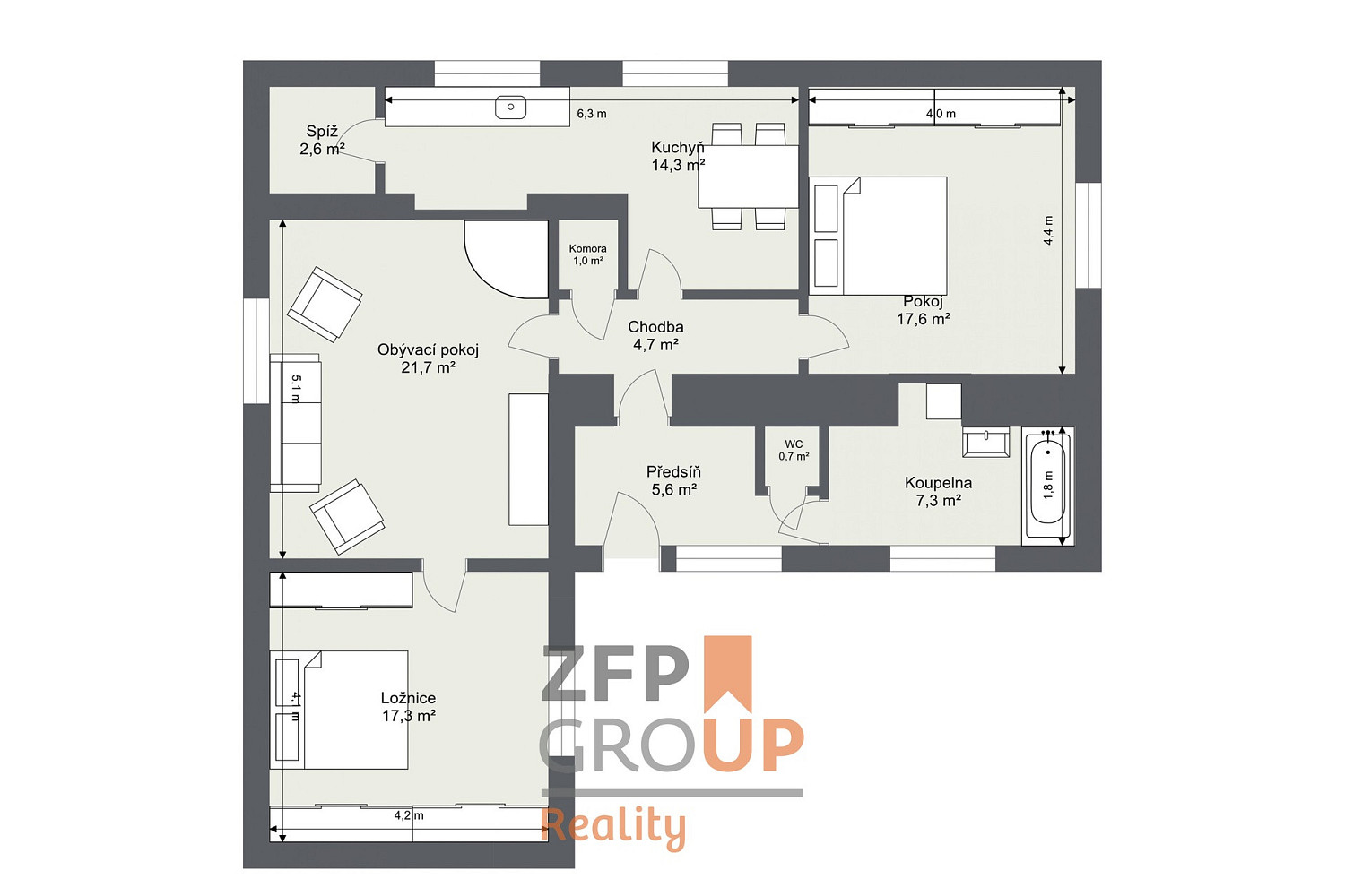 Prodej domu 93 m² s pozemkem 1 117 m² — photo 3