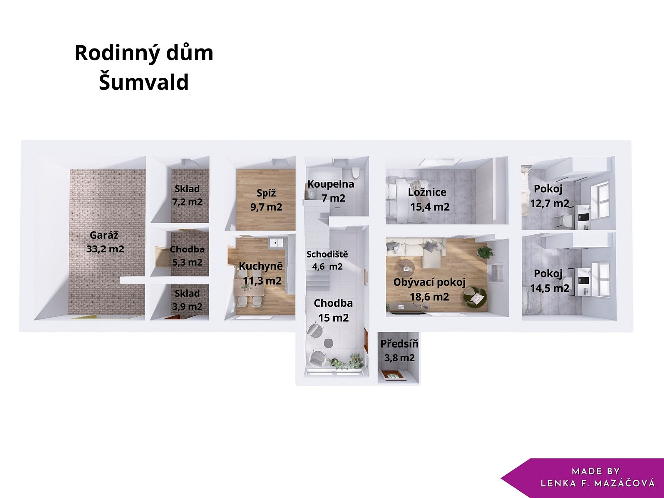 Prodej domu 113 m² s pozemkem 940 m² – další
