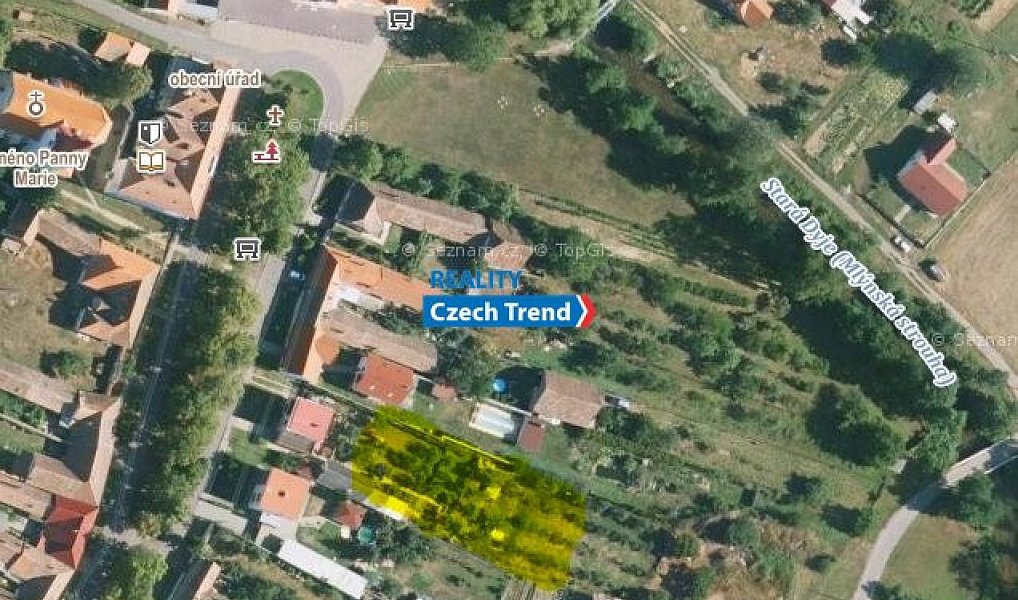 Prodej stavebního pozemku 990 m², Slup – náhled fotky 2
