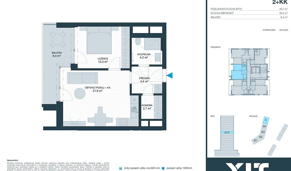 Prodej bytu 2+kk 45 m², Brno – náhled fotky 2