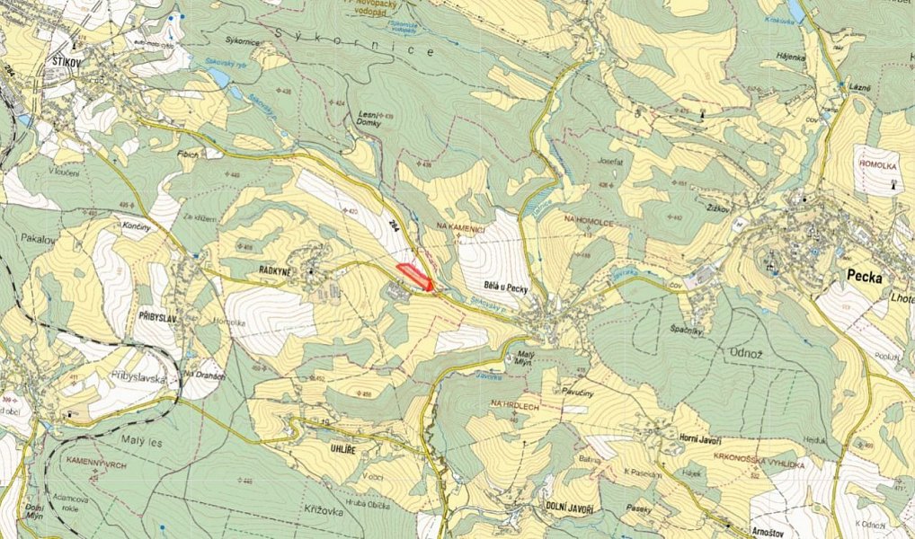 Prodej pole 15 334 m², Nová Paka – náhled fotky 2