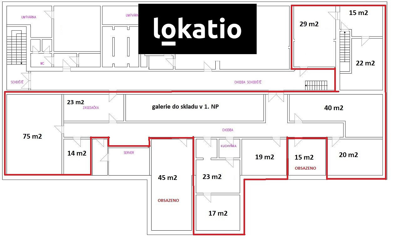 Pronájem kanceláře 75 m² — photo 2