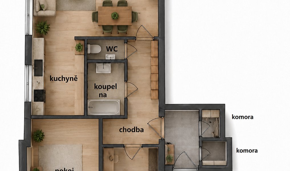 Prodej bytu 3+kk 80 m², Praha – náhled fotky 2