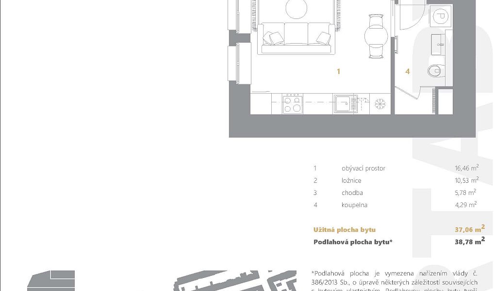 Prodej bytu 2+kk 37 m², Ostrava – náhled fotky 2