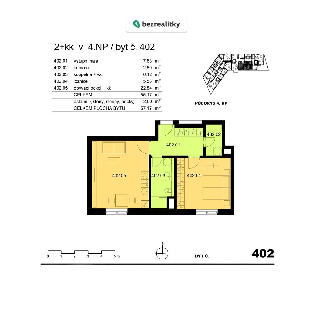 Prodej bytu 2+kk 57 m² – fotografie 4