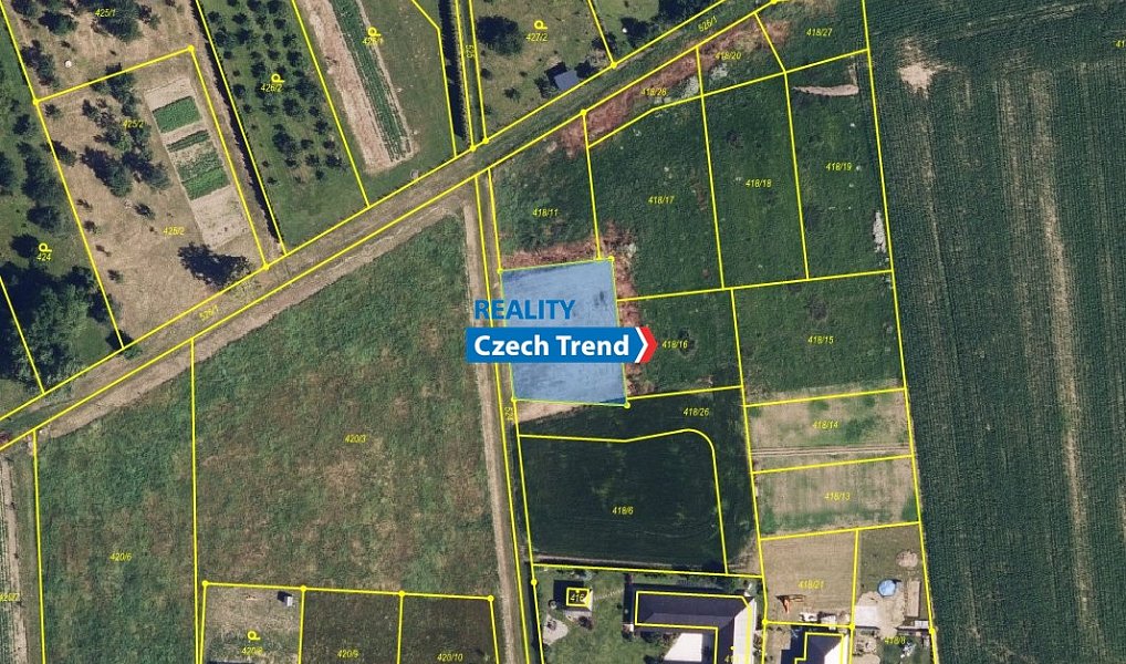 Prodej stavebního pozemku 769 m², Bohuňovice – náhled fotky 3