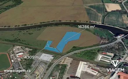 Prodej stavebního pozemku 20 595 m², Přelouč, okres Pardubice