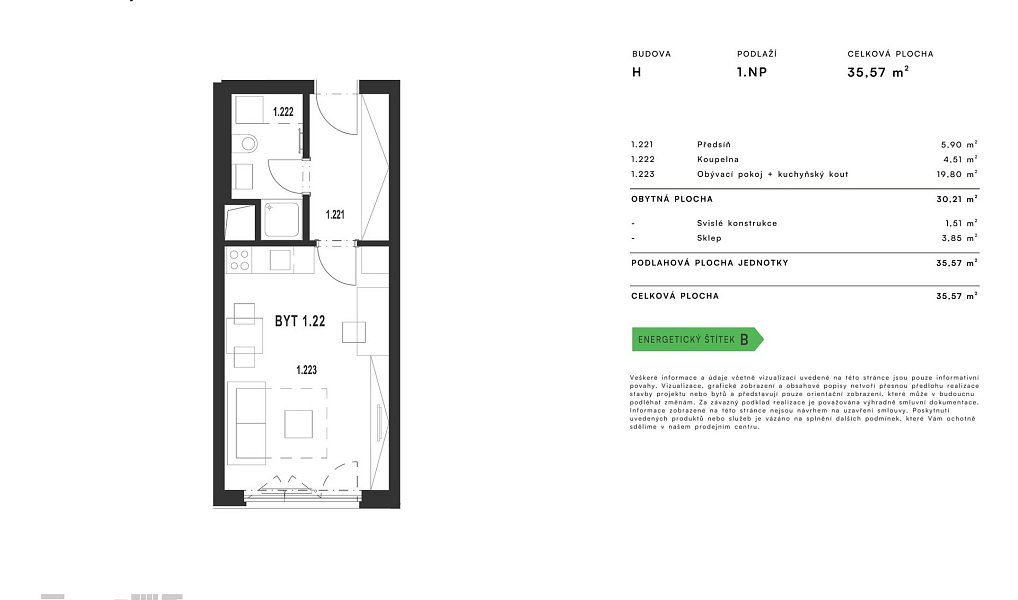 Prodej bytu 1+kk 35 m², Plzeň – náhled fotky 21
