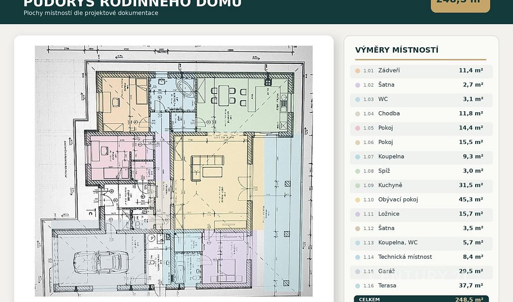 Prodej domu 260 m² s pozemkem 906 m², Hajany – náhled fotky 35