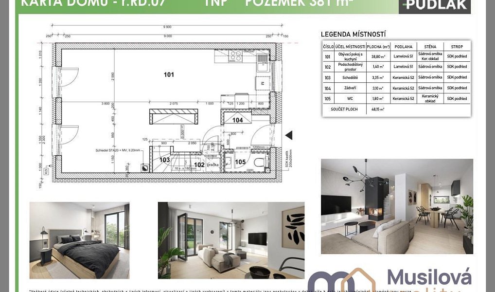 Pronájem domu 92 m² s pozemkem 384 m², Újezdeček – náhled fotky 21
