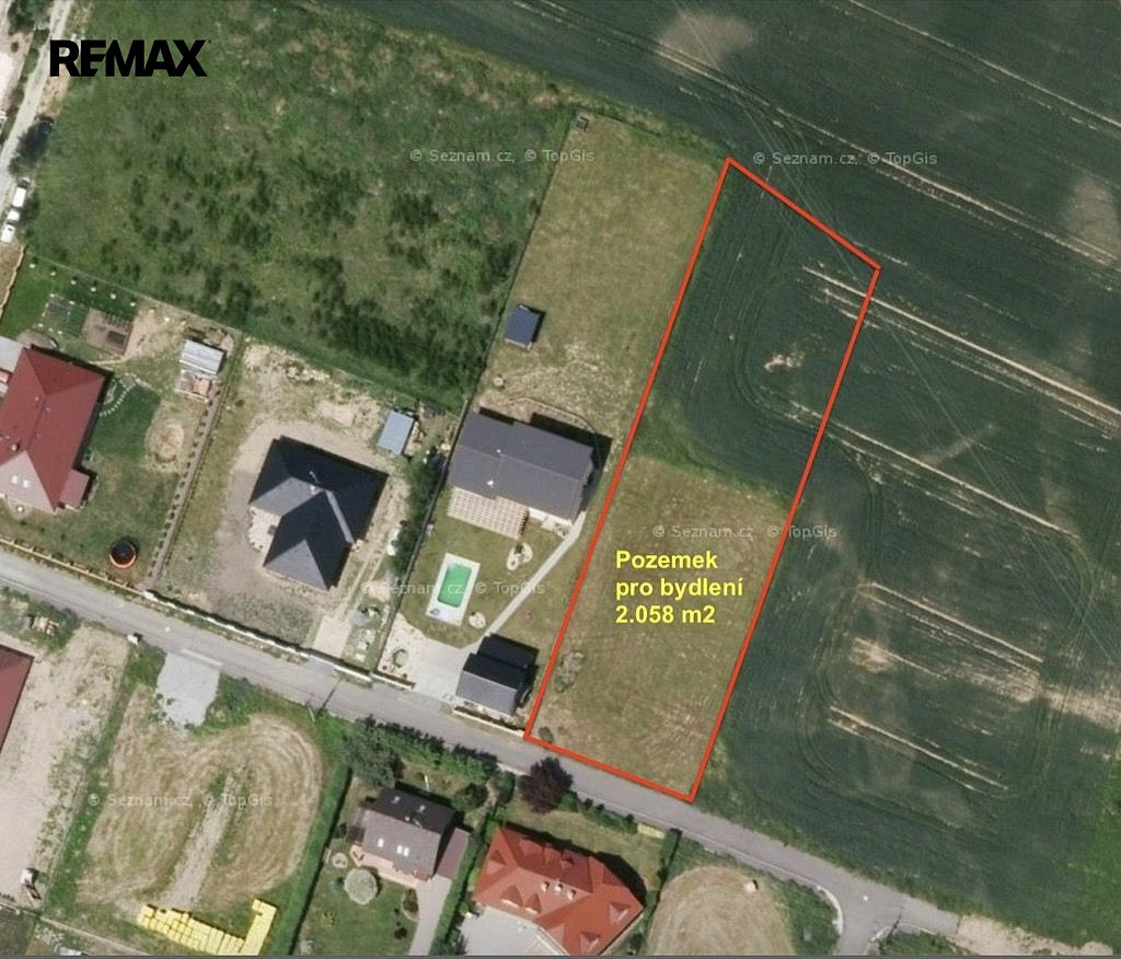 Prodej stavebního pozemku 2 058 m² – fotografie 2