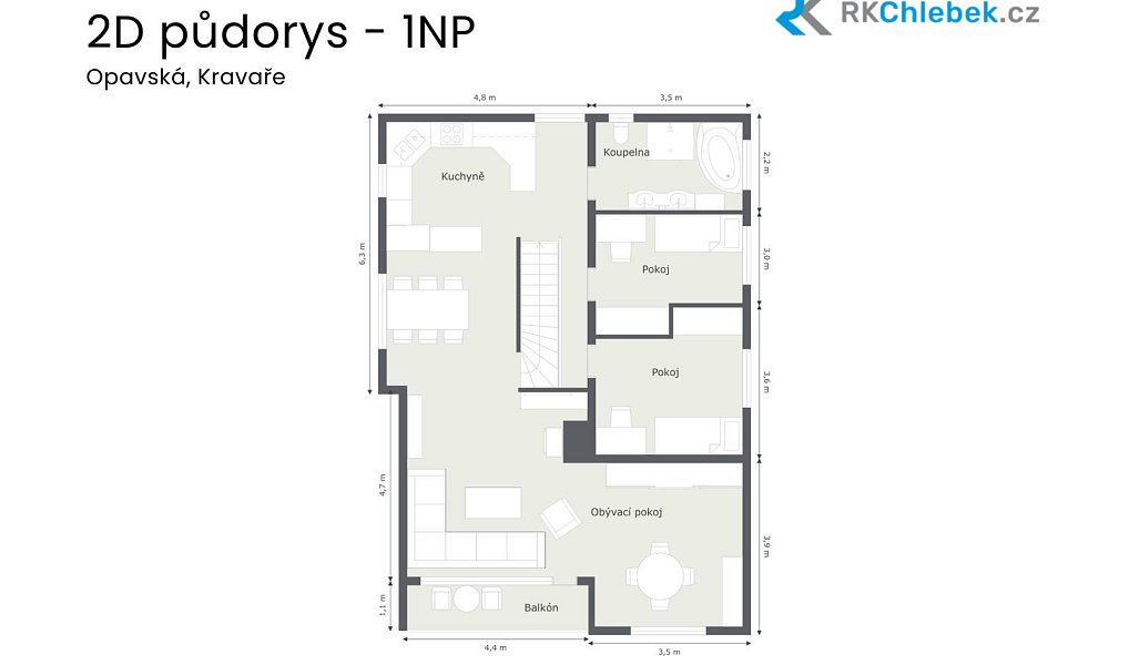 Prodej domu 268 m² s pozemkem 1 080 m², Kravaře – náhled fotky 34