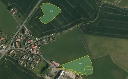 Prodej pole 41 424 m², Třemošnice, okres Chrudim