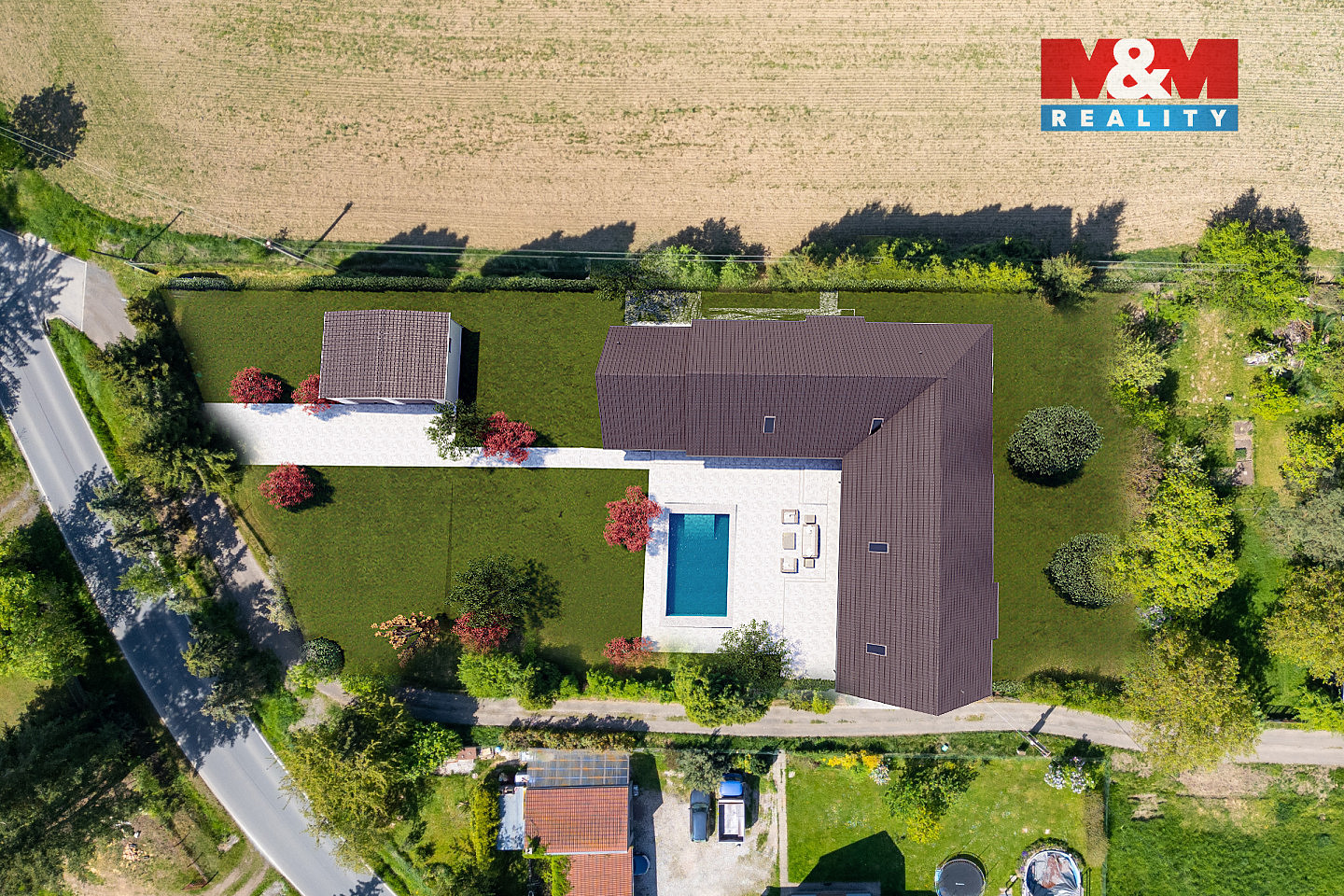 Prodej stavebního pozemku 2 907 m² – pohled 6