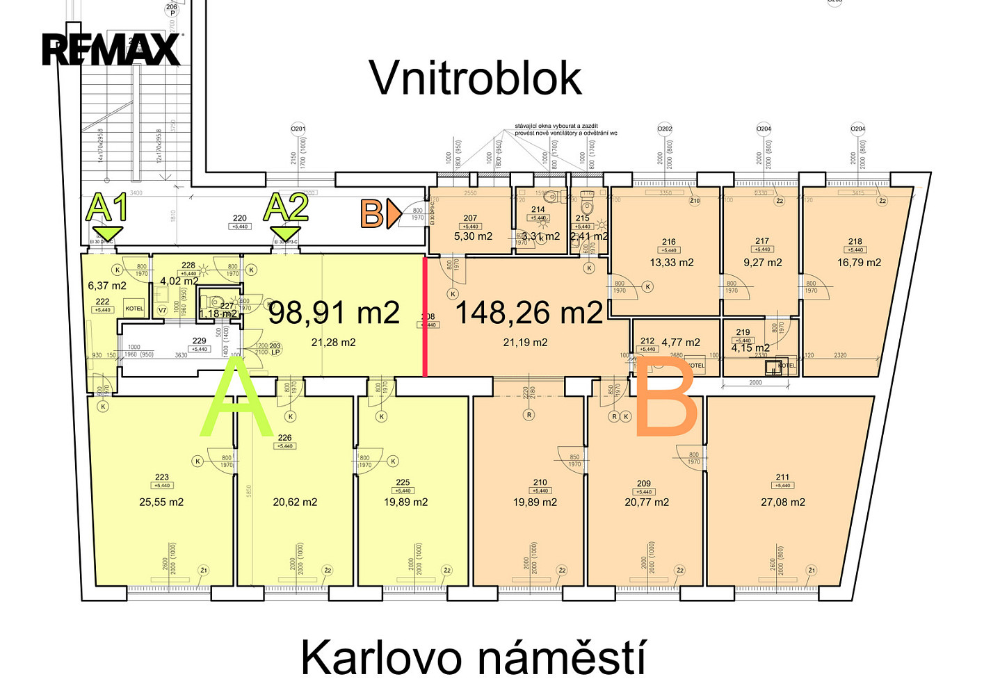 Pronájem kanceláře 148 m² – fotografie 3