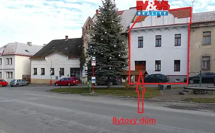 Prodej nájemního domu, činžáku 228 m², Žleby, okres Kutná Hora