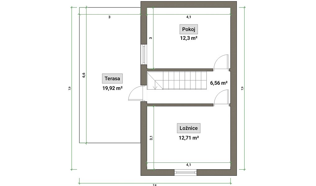 Prodej domu 73 m² s pozemkem 317 m², Otrokovice – náhled fotky 32