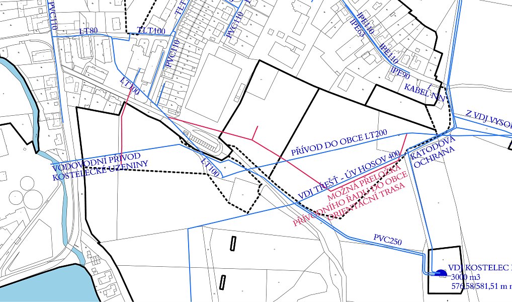 Prodej stavebního pozemku 12 385 m², Kostelec – náhled fotky 6