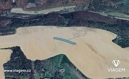 Prodej pole 1 521 m², Traplice, okres Uherské Hradiště