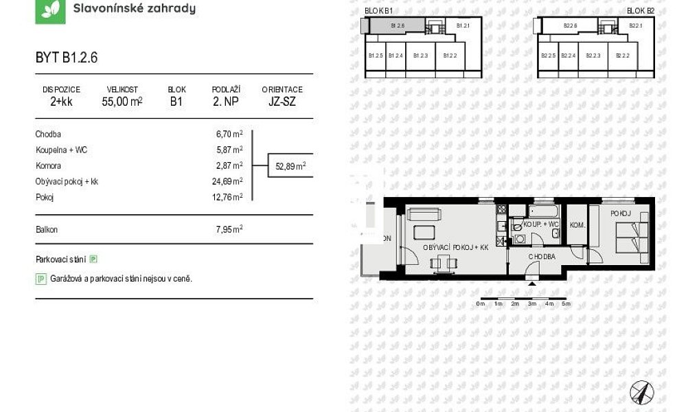 Prodej bytu 2+kk 55 m², Olomouc – náhled fotky 4