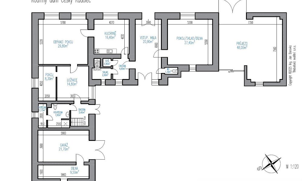 Prodej chaty/chalupy 234 m² s pozemkem 2 285 m², Český Rudolec – náhled fotky 6