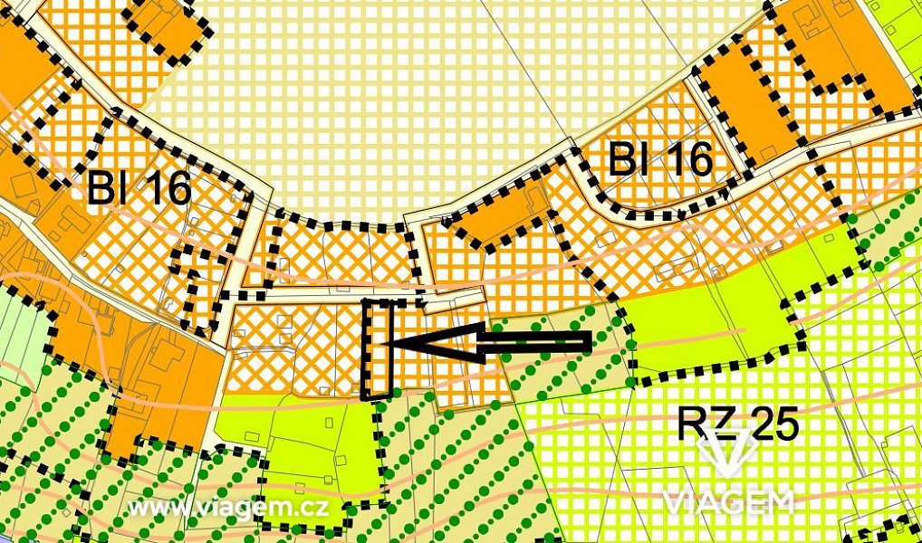 Prodej stavebního pozemku 742 m², Žatec – náhled fotky 3