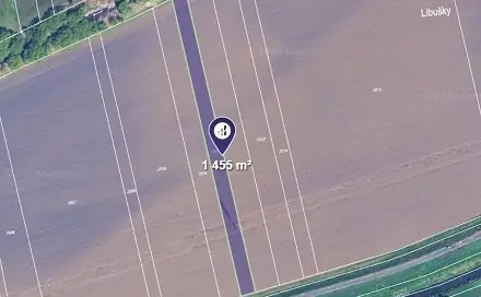 Prodej pole 1 455 m², Měnín, okres Brno-venkov