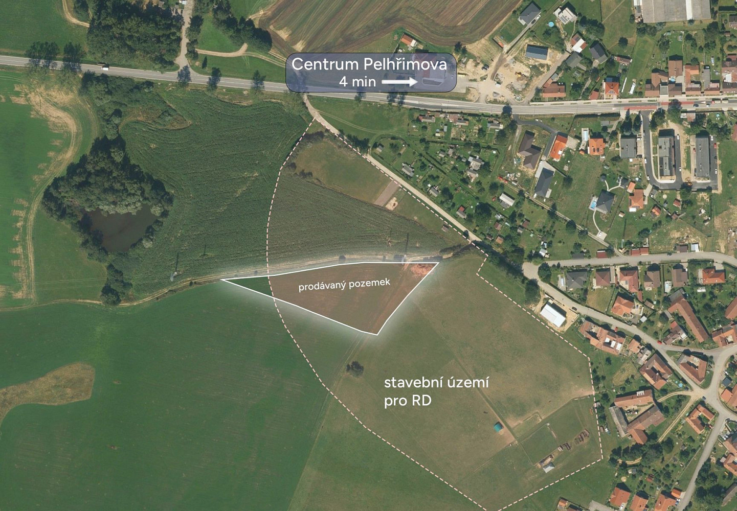 Prodej stavebního pozemku 6 654 m² – fotografie 4