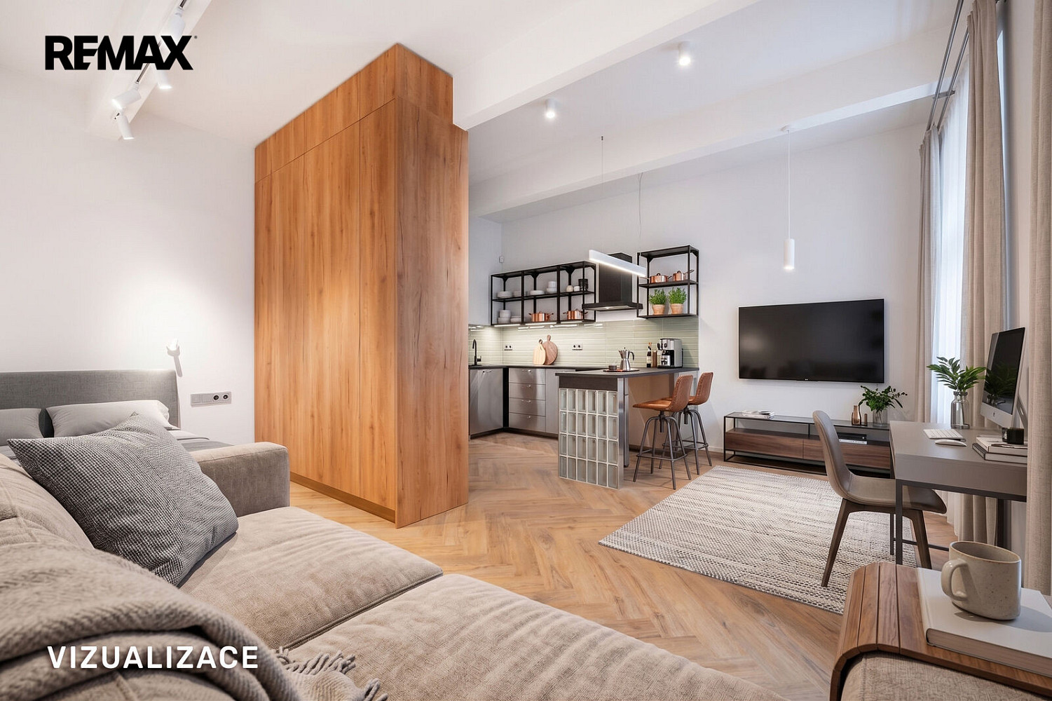 Pronájem bytu 1+kk 45 m² – fotografie 2