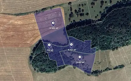 Prodej pole 5 048 m², Prackovice nad Labem, okres Litoměřice
