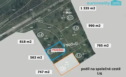 Prodej stavebního pozemku 747 m², Plzeň
